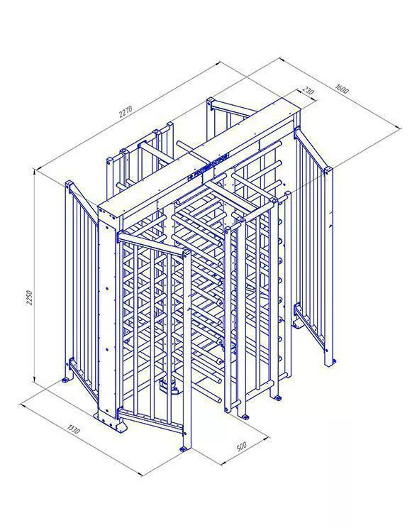 Турникет РОСТЕВРОСТРОЙ "Ростов-Дон ПР2/4М2" НЕРЖ